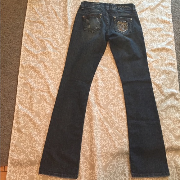 Guess Medium Wash Boot Cut Jeans SZ 26 Waist - Picture 4 of 6